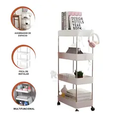 GENERICO - Organizador Giratorio en Blanco Y+Banderitas Adhesivas