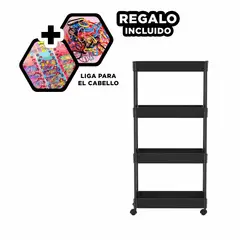 GENERICO - Organizador Resistente 4vN en Negro Y+Ligas de Regalo