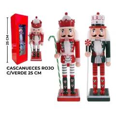 GENERICO - CASCANUECES ROJO CVERDE 25CM - UNIDAD