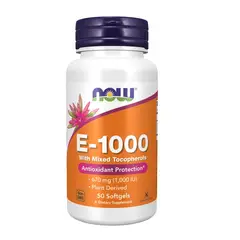 NOW - Vitamina E-1000 en Cápsulas 670 mg x 50 u - Foods