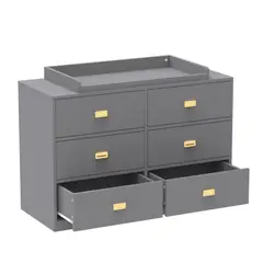 DIBA MUEBLES - Cómoda Cambiador Multifuncional Bebe Isabel Gris