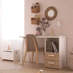 TU MESITA - Escritorio Moderno Dove BlancoNatural 120 cm