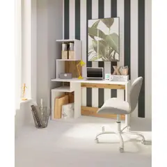 TU MESITA - Escritorio Juvenil con repisas Maverick color BlancoHaya