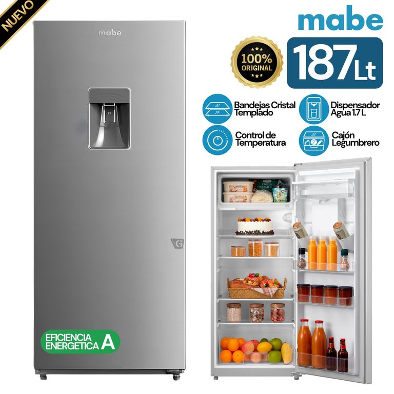 Refrigeradora Monopuerta 187 L Netos Inox RMU202PXPRS1-