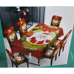 GENERICO - MATEL NAVIDEÑO PAPANOEL + 06 Forros Funda De Silla