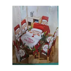 GENERICO - MATEL NAVIDEÑO + 06 Forros Funda De Silla