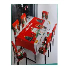 GENERICO - MATEL NAVIDEÑO MUÑECO DE NIEVE + 06 Forros Funda De Silla