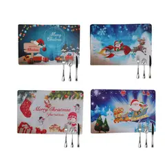 GENERICO - INDIVIDUAL NAVIDEÑO CELESTE PACK X6