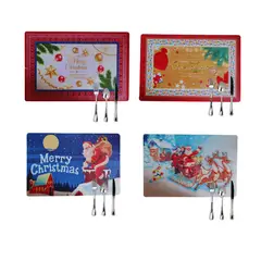 GENERICO - INDIVIDUAL NAVIDEÑO CELESTE PACK X6