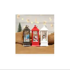 GENERICO - Set de 3 Farolitos navideños con luz led