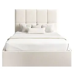 GENERICO - Cama Tapizada Cubo Cozzy Ivory 1.5 Plz