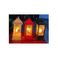 GENERICO - Set de 3 Farolitos navideños con luz led