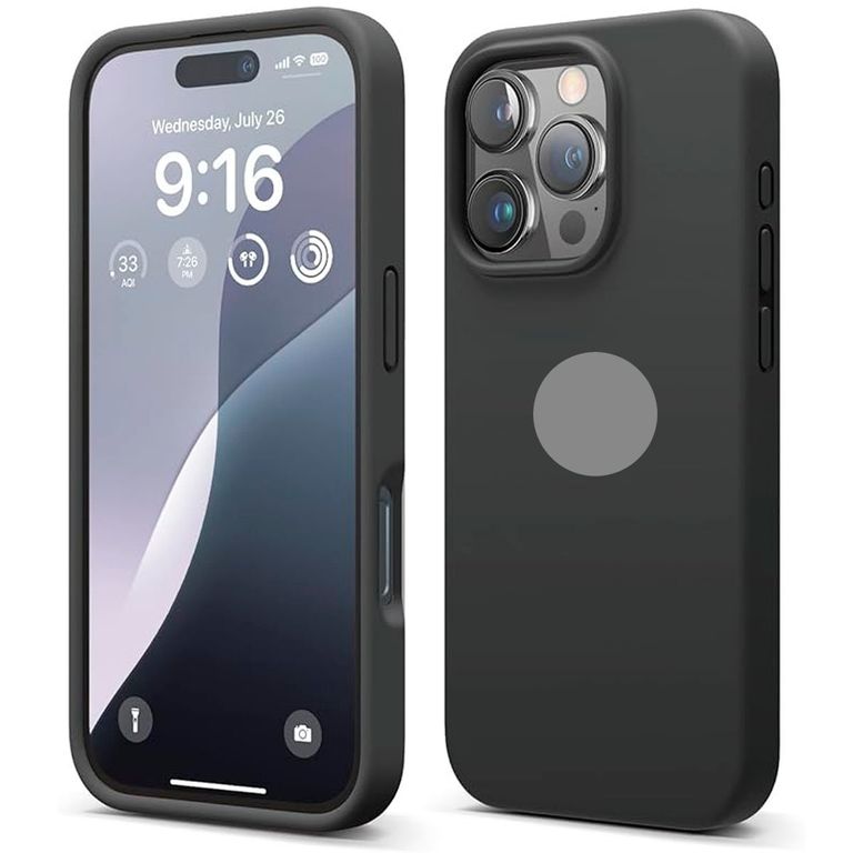 Case Silicona Para Iphone 16 Pro Max Negro