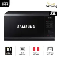 SAMSUNG - Microondas 23LT con dorador Acero Inoxidable MG23DG4524AGPE