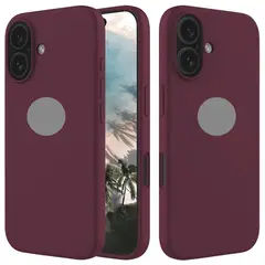 GENERICO - Protector de Celular Silicona Para Iphone 16 Violeta