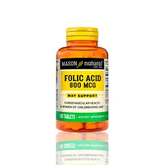 MASON - Vitamina Folic Acid 800 Mcg 100 Tab