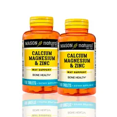 MASON - Vitamina Calcium Magnesium & Zinc 100 Tab Pack X2