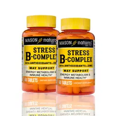 MASON - Stress B-Complex With Antioxidants + Zinc 60 Tab Pack X2