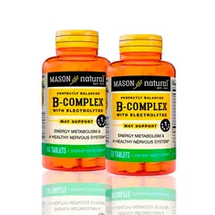 MASON - Vitamina B-Complex With Electrolytes 60 Tab Pack X2