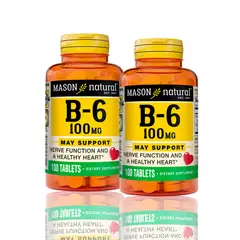 MASON - Vitamina B6 100 Mg 100 Tab Pack X2