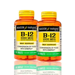 MASON - Vitamina B-12 1000 Mcg 100 Tab Subl Pack X2