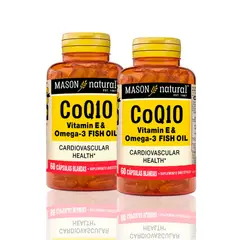 MASON - Vitamina Co Q10 Vitamin E & Omega-3 Fish Oil 60 Softg PackX2