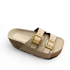 GENERICO - Sandalia Mujer Plataforma 7 2086L-52 Color Beige