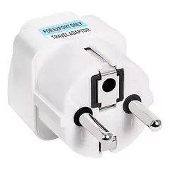 GENERICO - ADAPTADOR UNIVERSAL ENCHUFE EUROPEO 10A 250V MUY PRACTICO