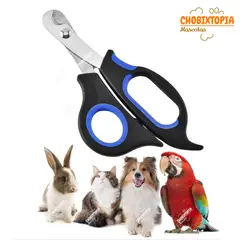 GENERICO - CORTAUÑAS TIJERA PARA GATOS Y PERROS-MASCOTA AZUL BORDE-GRANDE