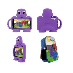 ADVANCE - Kit 4G Tablet Mochila TR8990 7 Pulg IPS Android 14 Go DualSIM 32GB RAM 2GB Morado