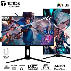 TEROS GAMING - Monitor GAMER Teros 2752G 27 IPS 165Hz 1MS FREESYNC HDMI DISPLAYPORT