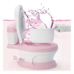 RYBIU IMPORT - Bacin Comodo de Color Rosado Y+Envoltorio de Regalo