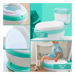 RYBIU IMPORT - Bacin Portatil en Tono Verde Y+Gift MiniAgenda