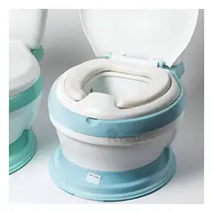 RYBIU IMPORT - Inodoro con Base AcolchadoTono Celeste Y+Regalo Agendita