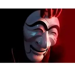 GENERICO - Máscara Casa De Papel con accesorio