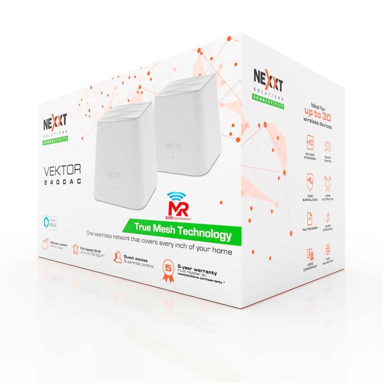 Nexxt Sistema WIFI Mesh Vektor2400-AC 2 PACK
