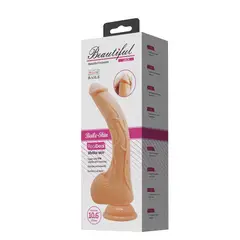 BAILE - Dildo Hiper Realista Beautiful Curvado 27 cm x Ø 5 cm con Ventosa