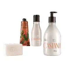 NATURA - Ritual Ekos Castaña Crema Cuerpo + Manos + Jabon Barra y Cremoso