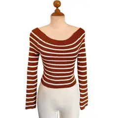 ENGELL - Polo Manga Larga de Hilo a Rayas