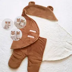 BE CRAFTY - Set Bebé Sleeping de Dormir + Manta Apego + Sonajero de Oso