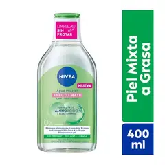 NIVEA - Agua Micelar Efecto Mate Piel Mixta Grasa Frasco 400ml