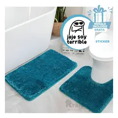 RYBIU IMPORT - Tapete Ideal para Damas en Color Celeste Y+Regalo Stickers