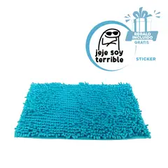 RYBIU IMPORT - Alfombra Suave y Comodo en Color Celeste Y+Regalo Stickers