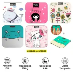 GENERICO - BALANZA DIGITAL PARA NIÑOS KAWAI MAX 180KG MODELOS DIVERSOS