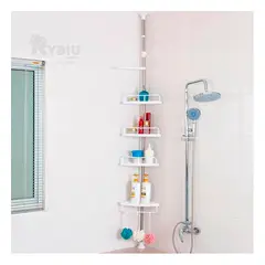 RYBIU IMPORT - Esquinero para Baño 32m en Tono Blanco Y+Papel de Regalo