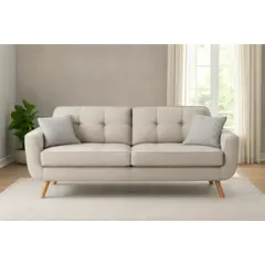 GENERICO - Sofa 3 Cuerpos Berlin - Blanco