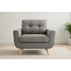 GENERICO - Sofa 1 Cuerpo Berlin - Gris Claro
