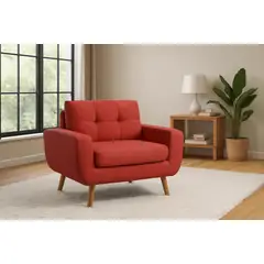 GENERICO - Sofa 1 Cuerpo Berlin - Rojo