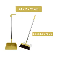 RYBIU IMPORT - Escobilla Compacto Resistente en Amarillo Y+Gift Stickers