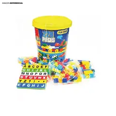 GENERICO - Juego Educativo Balde de Bloques Didácticos